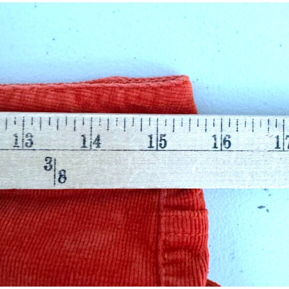 Outback Red Corduroy skinny fit pants Orange red preppy low rise Y2K sz 6 - Picture 4 of 7